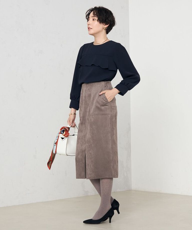 NOLLEY'S「《セットアップ対応》ウォッシャブルダブルクロスブラウス」|シャツ・ブラウス|