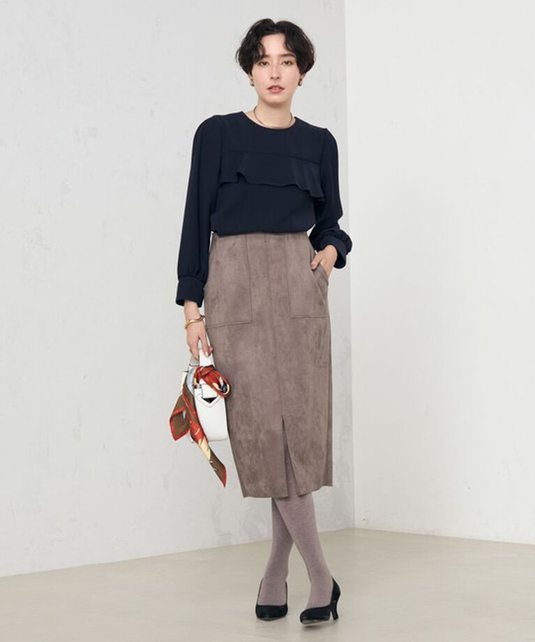 NOLLEY'S「《セットアップ対応》ウォッシャブルダブルクロスブラウス」|シャツ・ブラウス|