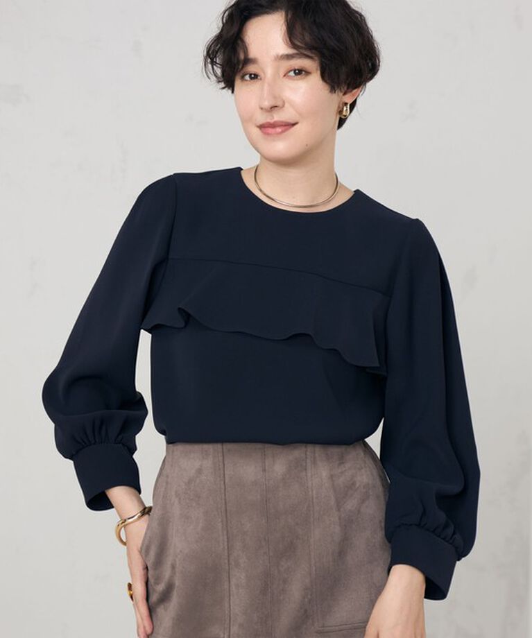 NOLLEY'S「《セットアップ対応》ウォッシャブルダブルクロスブラウス」|シャツ・ブラウス|