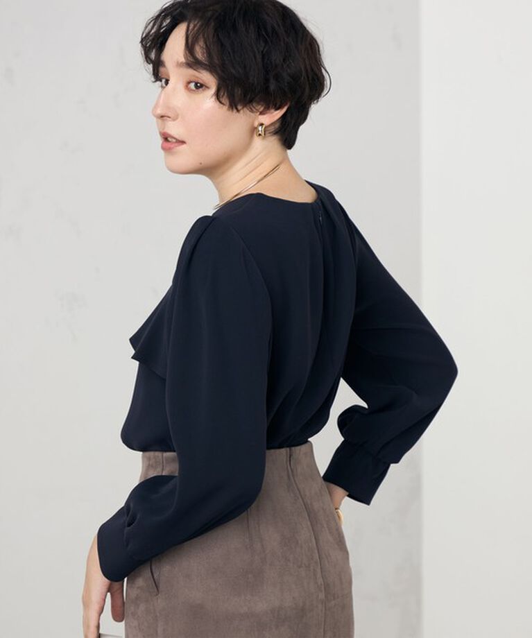 NOLLEY'S「《セットアップ対応》ウォッシャブルダブルクロスブラウス」|シャツ・ブラウス|