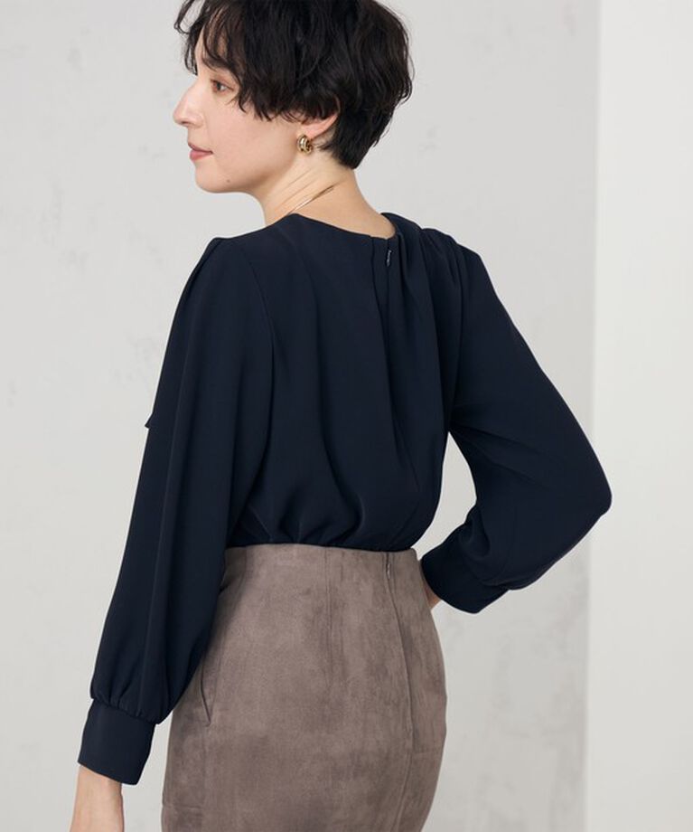 NOLLEY'S「《セットアップ対応》ウォッシャブルダブルクロスブラウス」|シャツ・ブラウス|