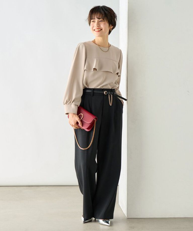 NOLLEY'S「《セットアップ対応》ウォッシャブルダブルクロスブラウス」|シャツ・ブラウス|