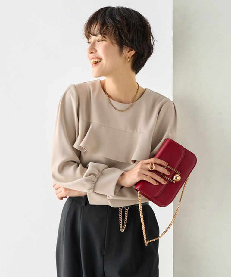 NOLLEY'S「《セットアップ対応》ウォッシャブルダブルクロスブラウス」|シャツ・ブラウス|