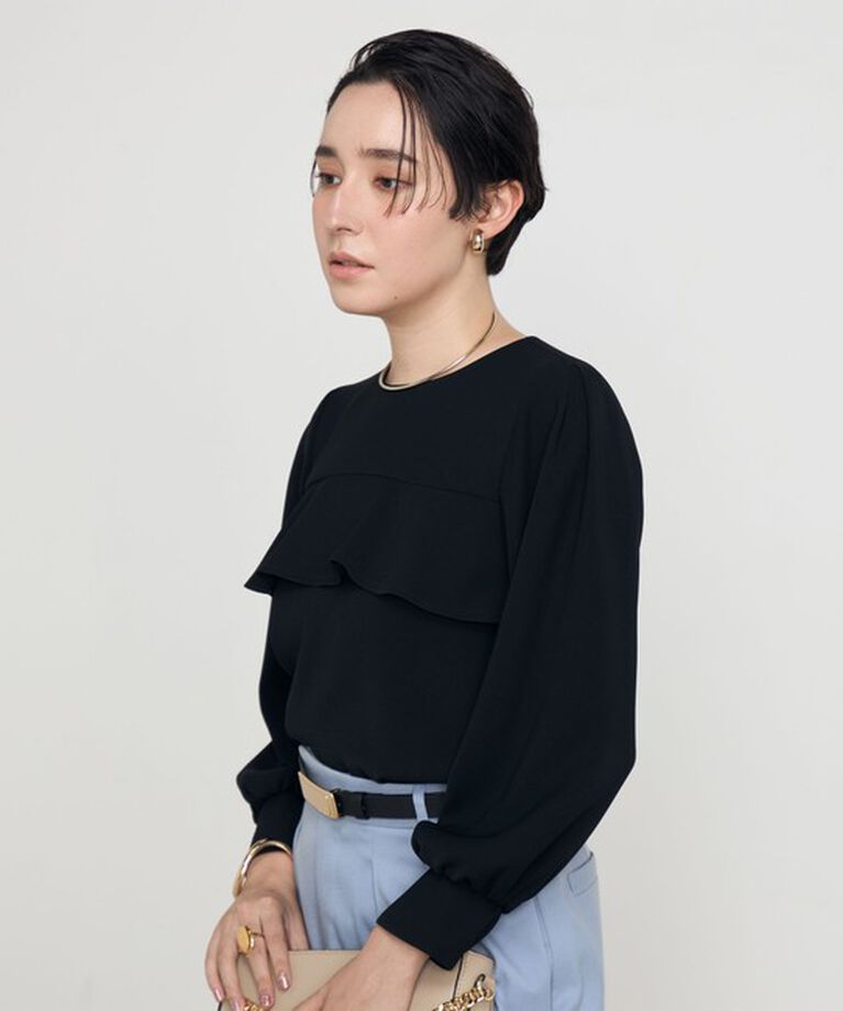 NOLLEY'S「《セットアップ対応》ウォッシャブルダブルクロスブラウス」|シャツ・ブラウス|