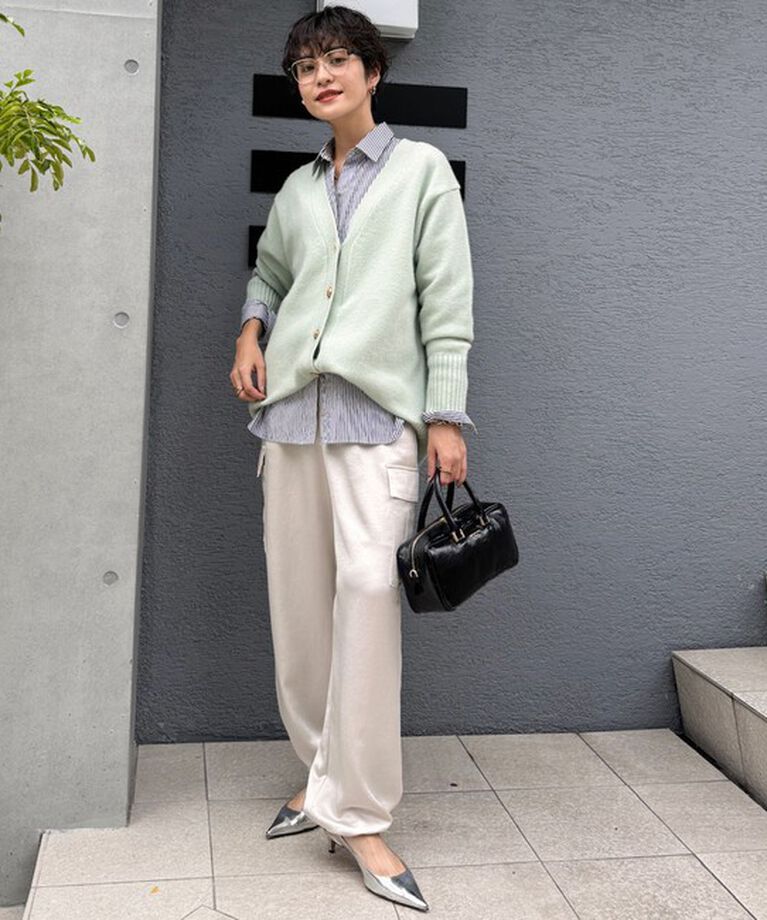 NOLLEY'S「◇【WEB限定】カシミヤブレンド長めVネックカーディガン(金ボタン) 24AW」|カーディガン|