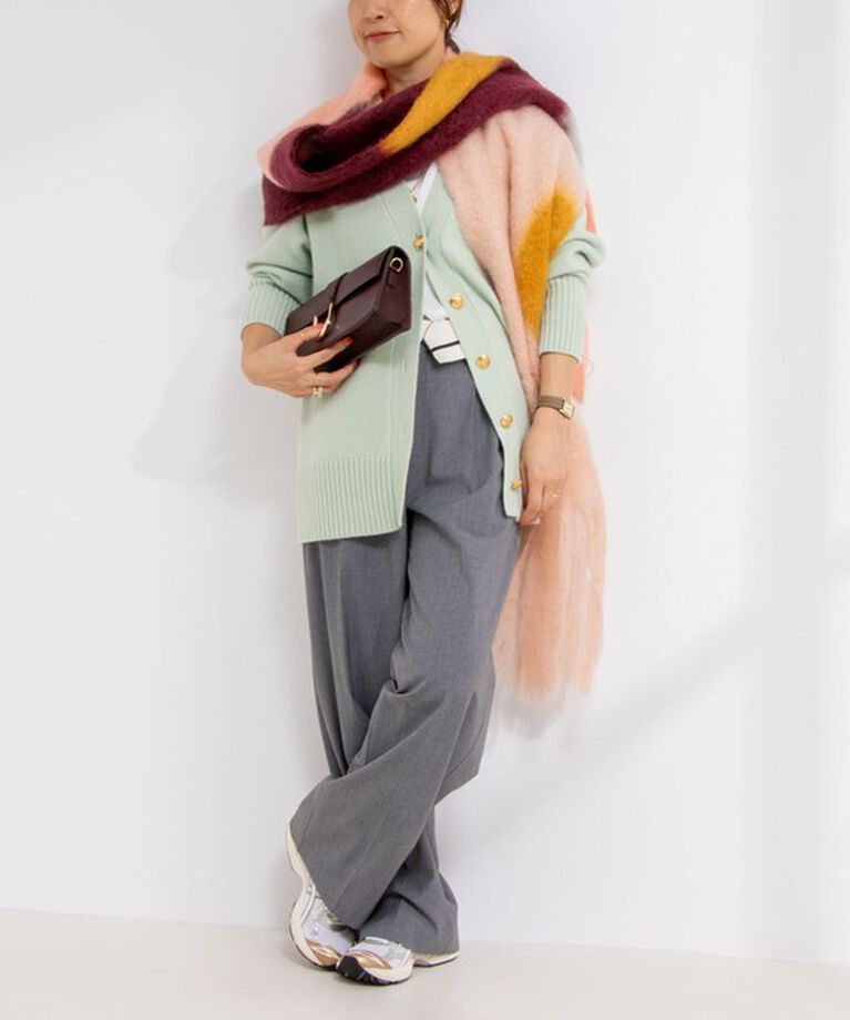 NOLLEY'S「◇【WEB限定】カシミヤブレンド長めVネックカーディガン(金ボタン) 24AW」|カーディガン|