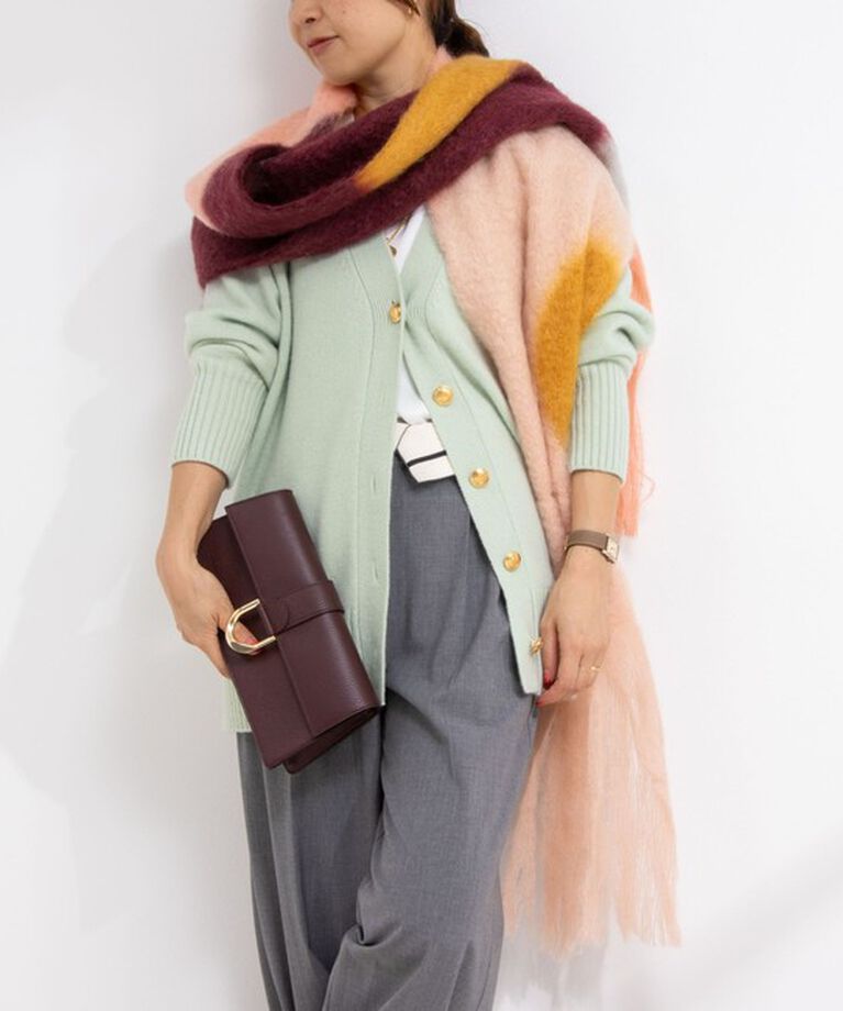 NOLLEY'S「◇【WEB限定】カシミヤブレンド長めVネックカーディガン(金ボタン) 24AW」|カーディガン|