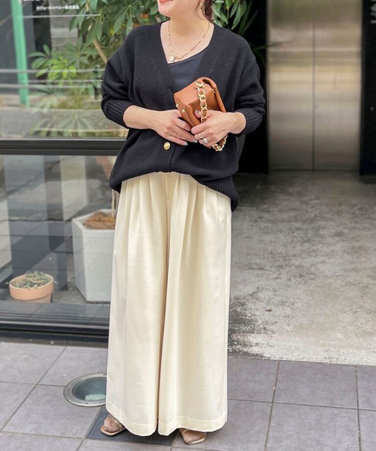 NOLLEY'S「◇【WEB限定】カシミヤブレンド長めVネックカーディガン(金ボタン) 24AW」|カーディガン|