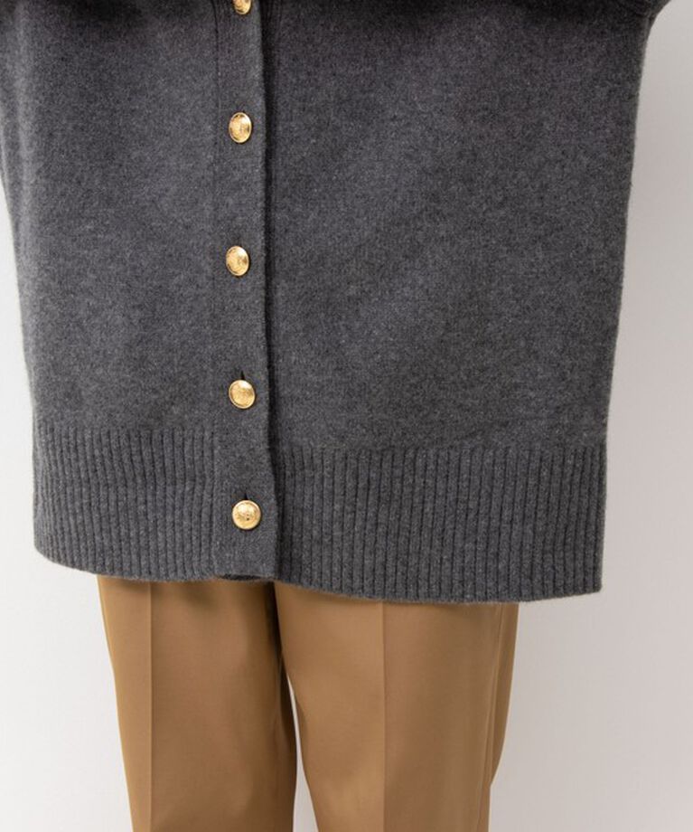 NOLLEY'S「◇【WEB限定】カシミヤブレンド長めVネックカーディガン(金ボタン) 24AW」|カーディガン|