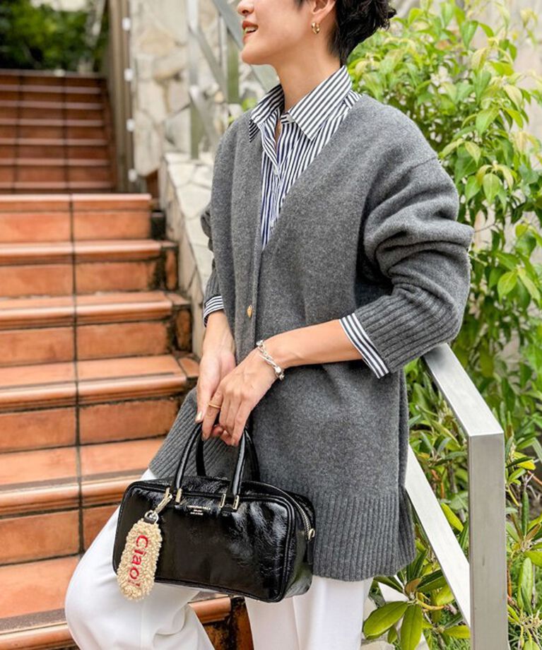 NOLLEY'S「◇【WEB限定】カシミヤブレンド長めVネックカーディガン(金ボタン) 24AW」|カーディガン|