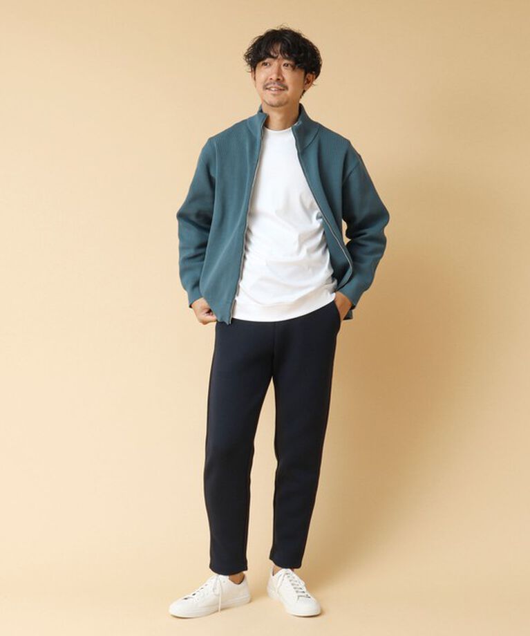 NOLLEY'S goodman「クジラ刺繍ダンボールニット イージーパンツ 24AW」|チノ|