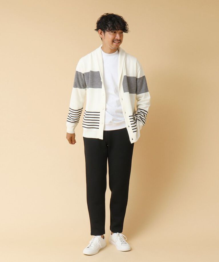 NOLLEY'S goodman「クジラ刺繍ダンボールニット イージーパンツ 24AW」|チノ|