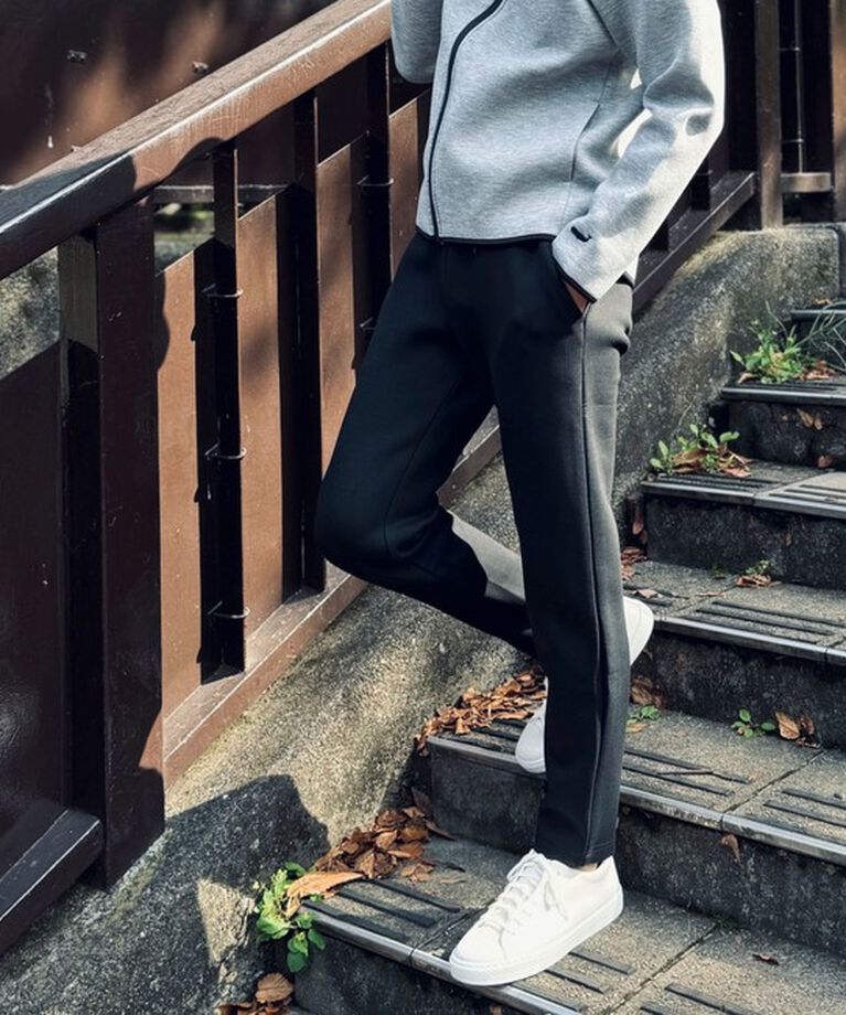NOLLEY'S goodman「クジラ刺繍ダンボールニット イージーパンツ 24AW」|チノ|