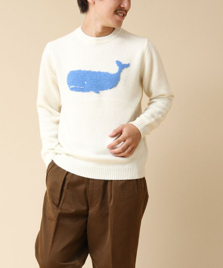 NOLLEY'S goodman「クジラインターシャ クルーネックニット 24AW」|ニット・セーター|