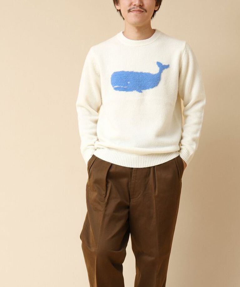 NOLLEY'S goodman「クジラインターシャ クルーネックニット 24AW」|ニット・セーター|