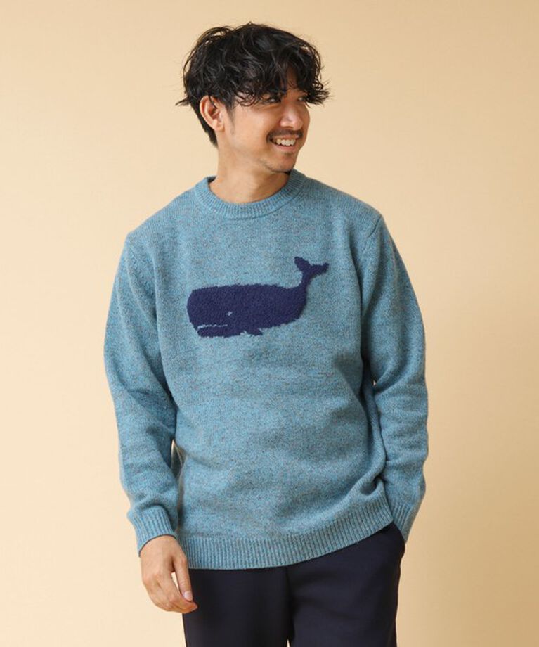 NOLLEY'S goodman「クジラインターシャ クルーネックニット 24AW」|ニット・セーター|