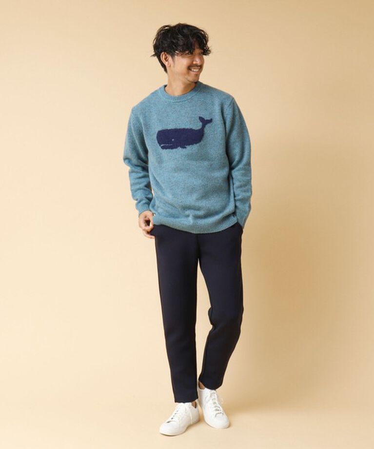 NOLLEY'S goodman「クジラインターシャ クルーネックニット 24AW」|ニット・セーター|
