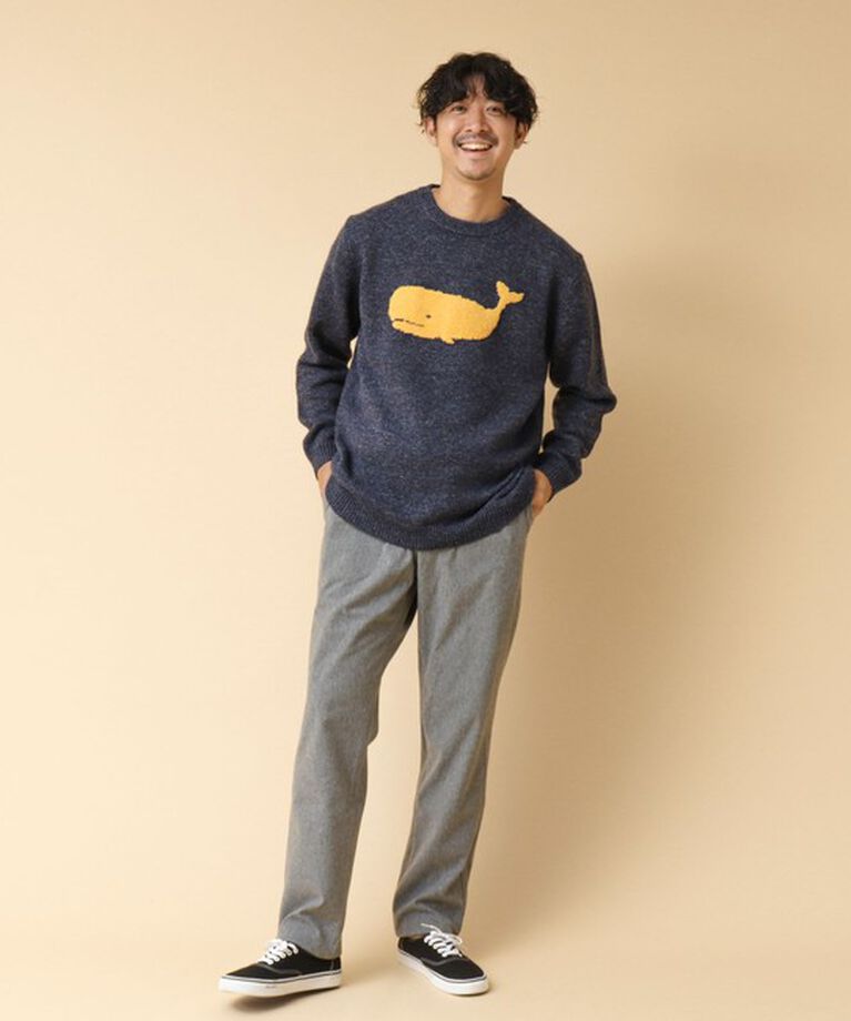 NOLLEY'S goodman「クジラインターシャ クルーネックニット 24AW」|ニット・セーター|