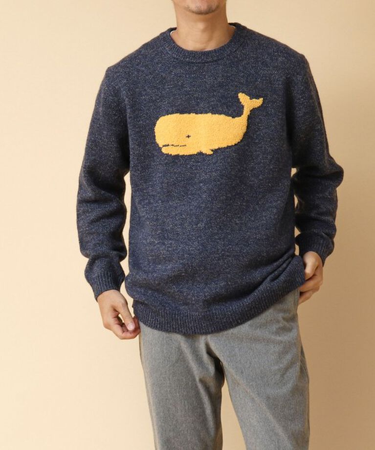 NOLLEY'S goodman「クジラインターシャ クルーネックニット 24AW」|ニット・セーター|