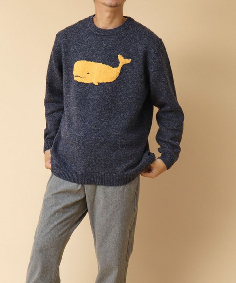NOLLEY'S goodman「クジラインターシャ クルーネックニット 24AW」|ニット・セーター|