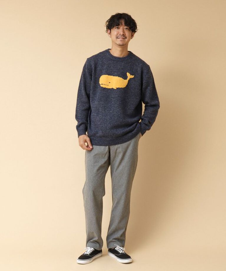 NOLLEY'S goodman「クジラインターシャ クルーネックニット 24AW」|ニット・セーター|