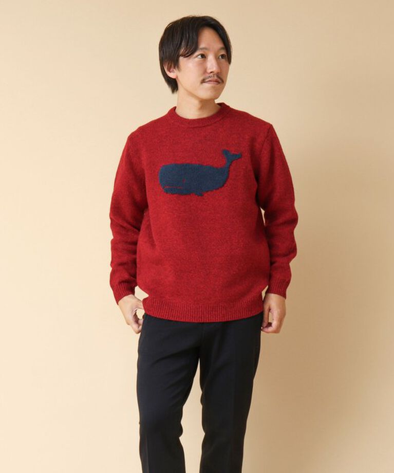 NOLLEY'S goodman「クジラインターシャ クルーネックニット 24AW」|ニット・セーター|