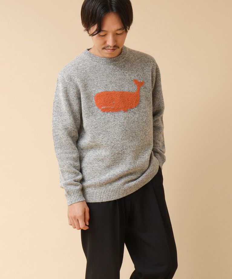 NOLLEY'S goodman「クジラインターシャ クルーネックニット 24AW」|ニット・セーター|