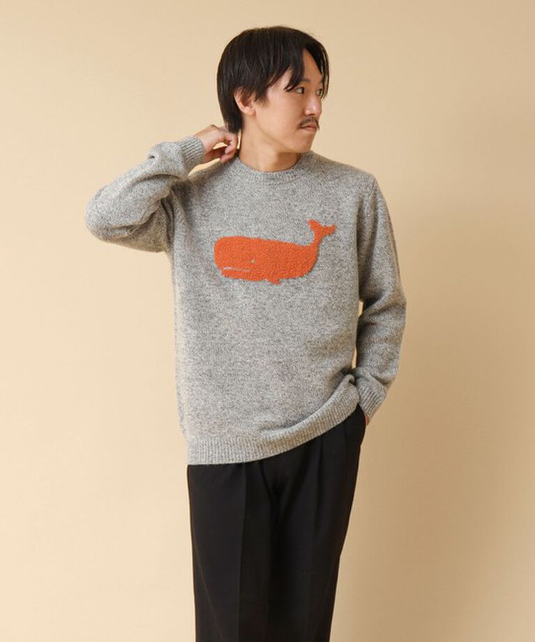 NOLLEY'S goodman「クジラインターシャ クルーネックニット 24AW」|ニット・セーター|