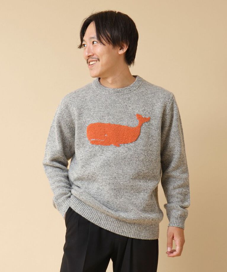 NOLLEY'S goodman「クジラインターシャ クルーネックニット 24AW」|ニット・セーター|
