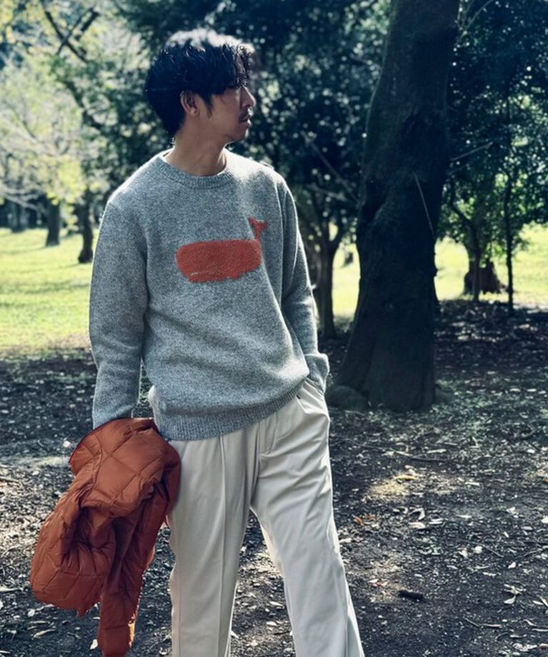 NOLLEY'S goodman「クジラインターシャ クルーネックニット 24AW」|ニット・セーター|