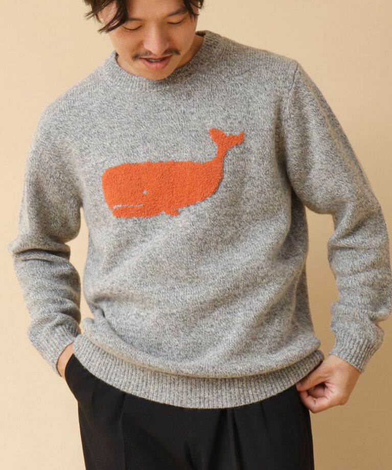 NOLLEY'S goodman「クジラインターシャ クルーネックニット 24AW」|ニット・セーター|