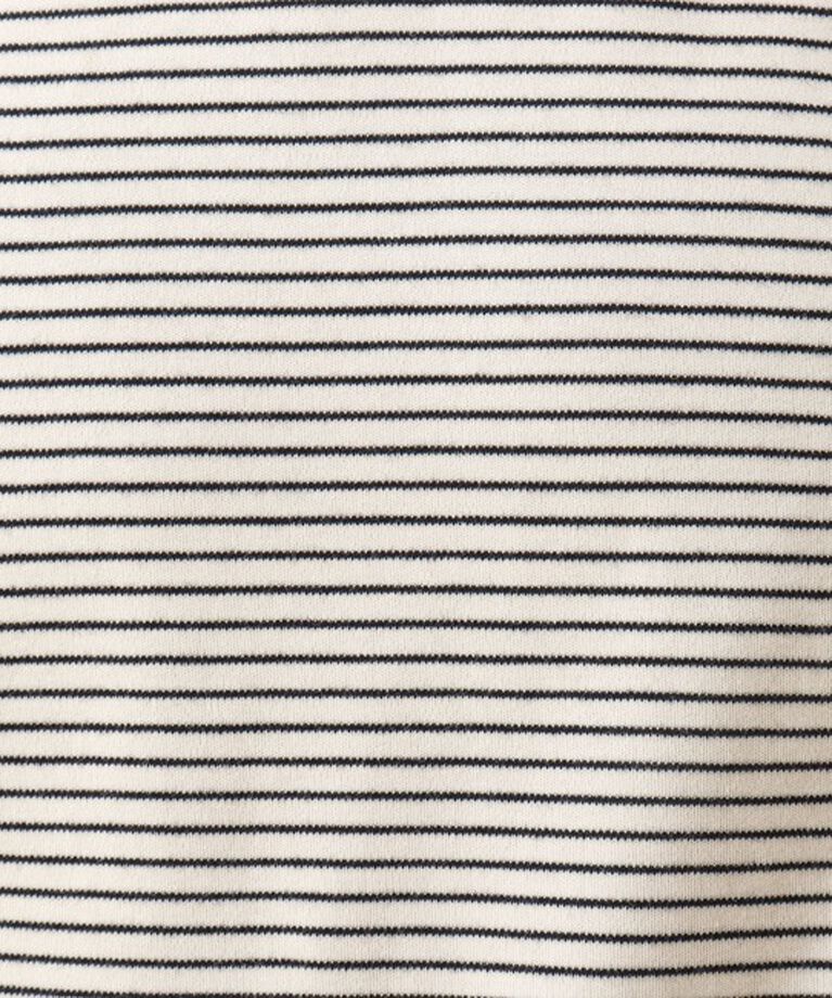 NOLLEY'S goodman「《ビジカジ対応》セミシルケットスムース ボーダードレスT長袖 24AW」|Tシャツ・カットソー|