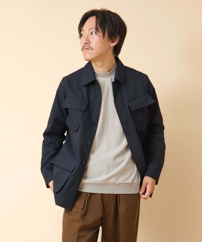 NOLLEY'S goodman「《ビジカジ対応》セミシルケットスムース ボーダードレスT長袖 24AW」|Tシャツ・カットソー|