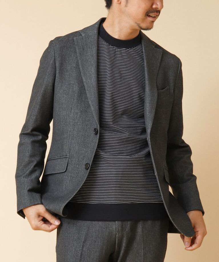 NOLLEY'S goodman「《ビジカジ対応》セミシルケットスムース ボーダードレスT長袖 24AW」|Tシャツ・カットソー|