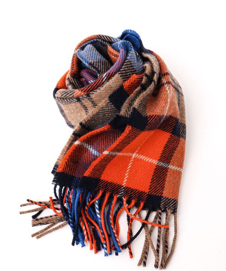 NOLLEY'S goodman「【MAC.N/マックエヌ】Lambswool Scarf Check 30 24AW」|マフラー|