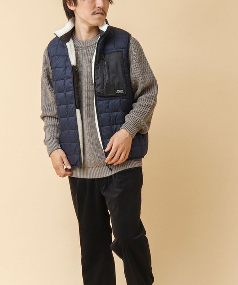 NOLLEY'S goodman「【TAION/タイオン】《配色別注》リバーシブル ボア×ダウンベスト 24AW」|ダウンベスト・ベスト|