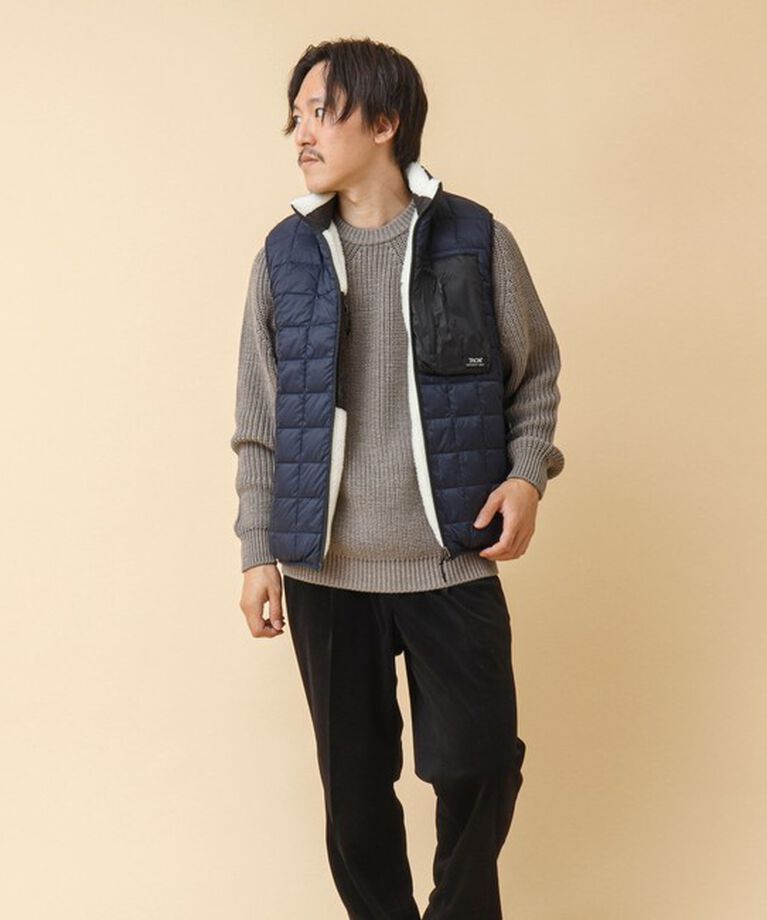 NOLLEY'S goodman「【TAION/タイオン】《配色別注》リバーシブル ボア×ダウンベスト 24AW」|ダウンベスト・ベスト|