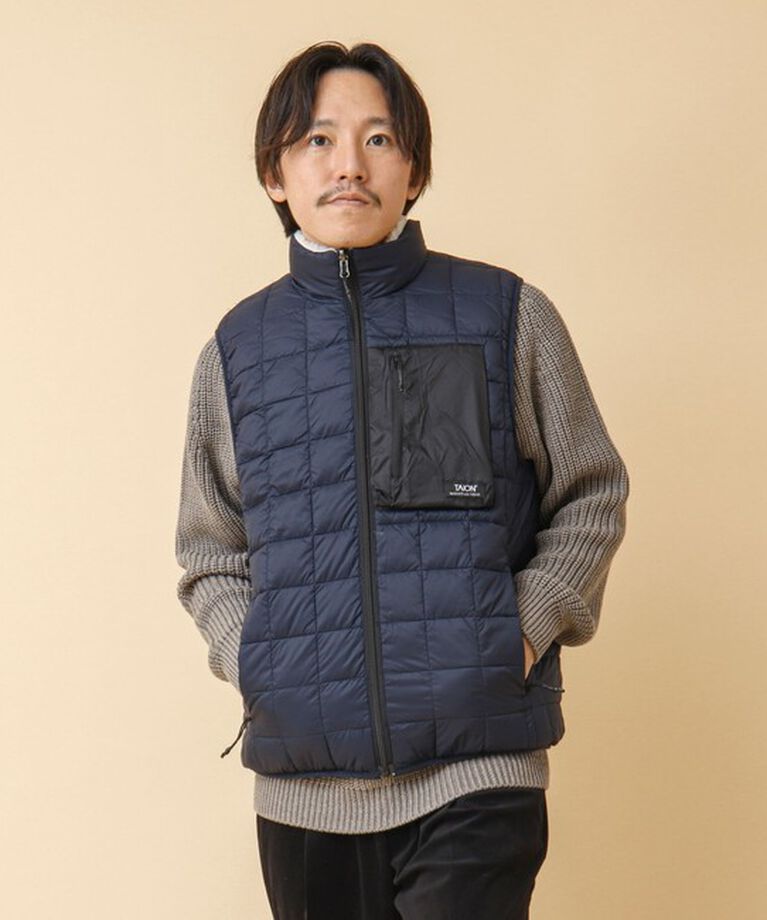 NOLLEY'S goodman「【TAION/タイオン】《配色別注》リバーシブル ボア×ダウンベスト 24AW」|ダウンベスト・ベスト|