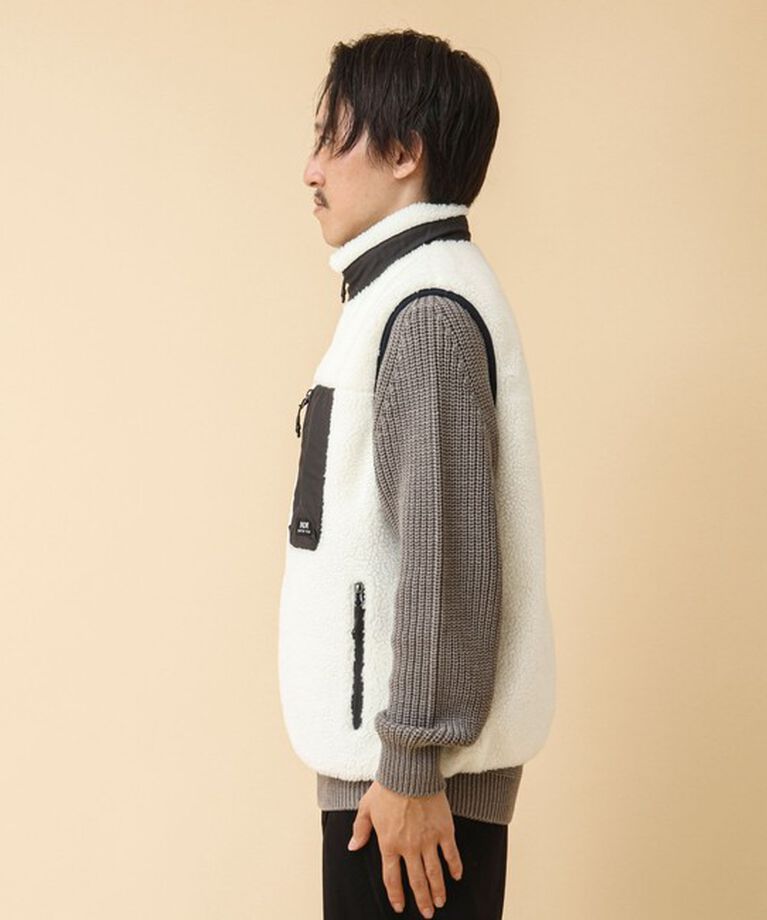 NOLLEY'S goodman「【TAION/タイオン】《配色別注》リバーシブル ボア×ダウンベスト 24AW」|ダウンベスト・ベスト|