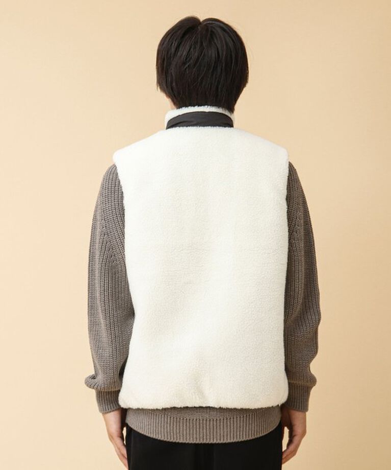 NOLLEY'S goodman「【TAION/タイオン】《配色別注》リバーシブル ボア×ダウンベスト 24AW」|ダウンベスト・ベスト|