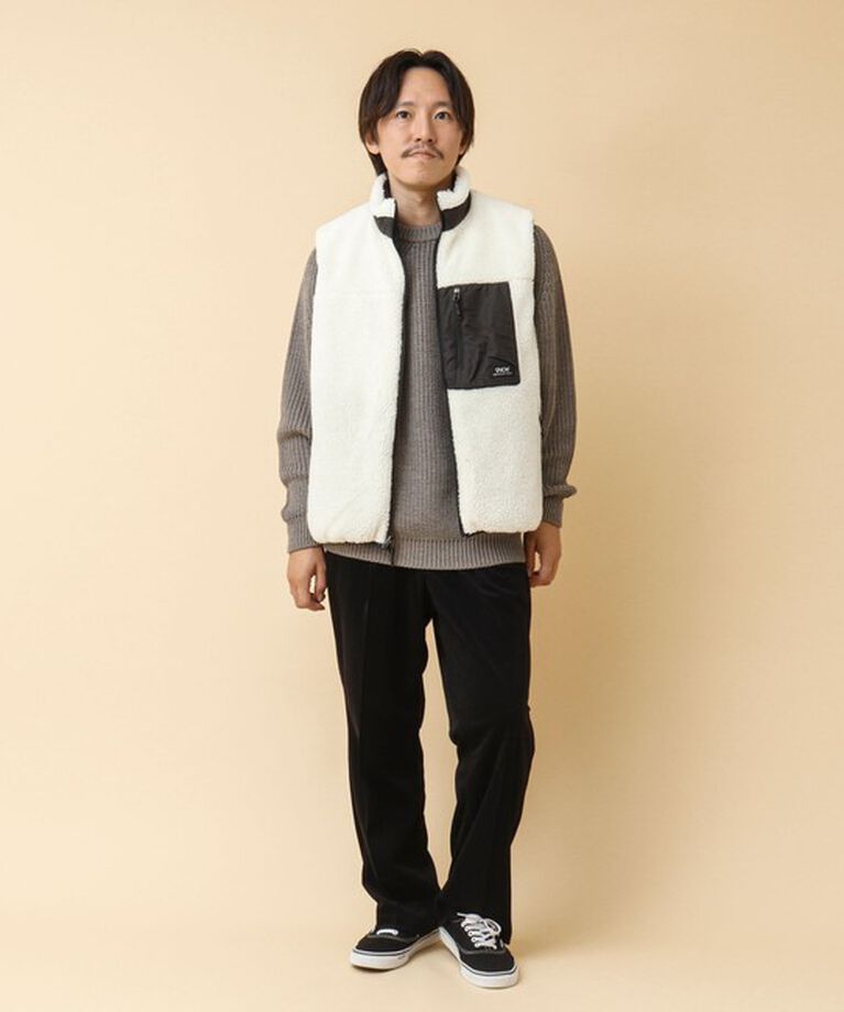 NOLLEY'S goodman「【TAION/タイオン】《配色別注》リバーシブル ボア×ダウンベスト 24AW」|ダウンベスト・ベスト|