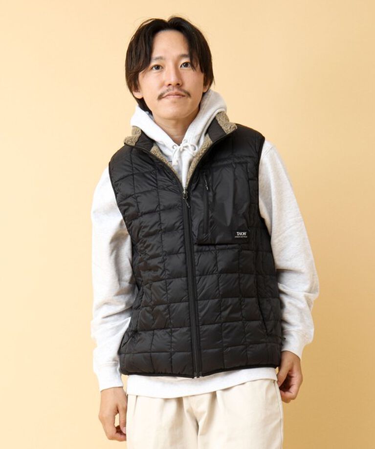 NOLLEY'S goodman「【TAION/タイオン】《配色別注》リバーシブル ボア×ダウンベスト 24AW」|ダウンベスト・ベスト|