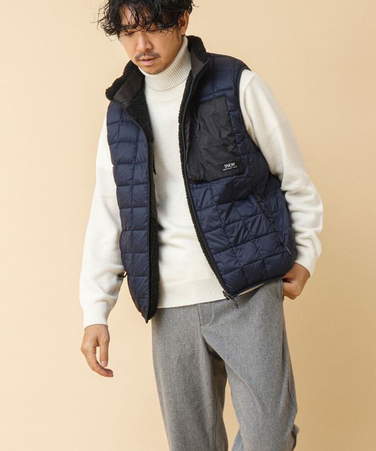 NOLLEY'S goodman「【TAION/タイオン】《配色別注》リバーシブル ボア×ダウンベスト 24AW」|ダウンベスト・ベスト|