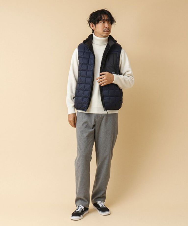 NOLLEY'S goodman「【TAION/タイオン】《配色別注》リバーシブル ボア×ダウンベスト 24AW」|ダウンベスト・ベスト|