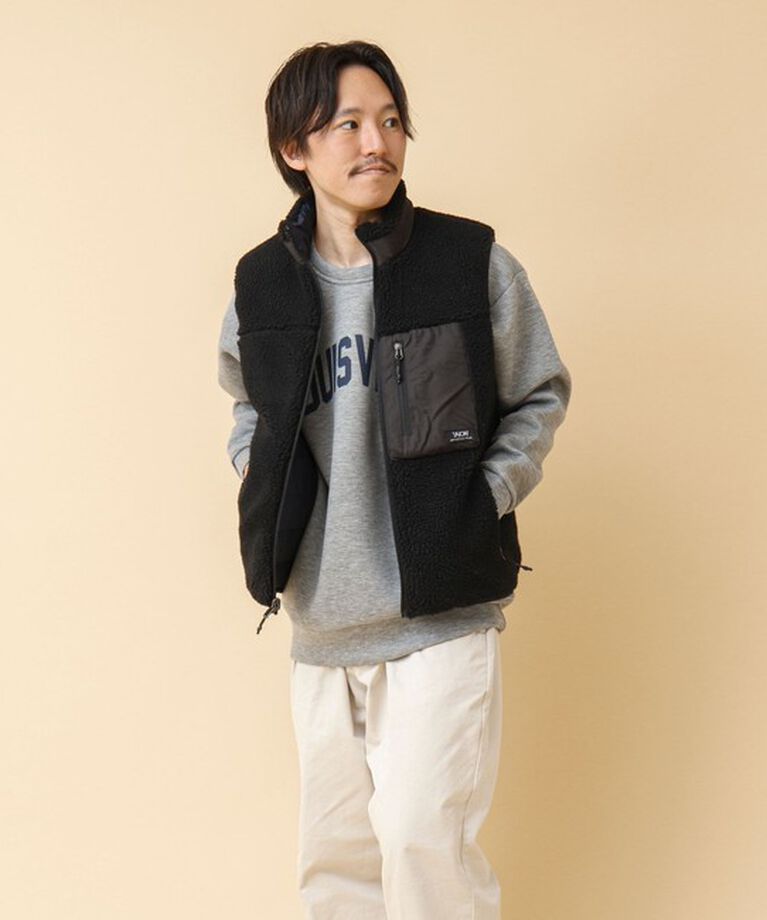 NOLLEY'S goodman「【TAION/タイオン】《配色別注》リバーシブル ボア×ダウンベスト 24AW」|ダウンベスト・ベスト|