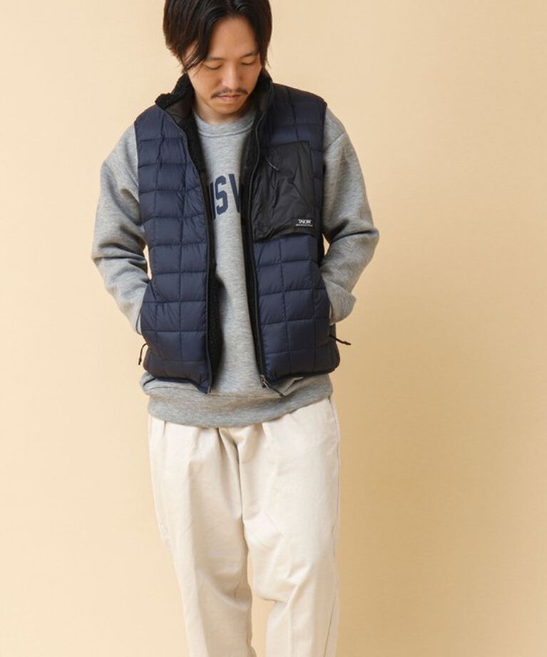 NOLLEY'S goodman「【TAION/タイオン】《配色別注》リバーシブル ボア×ダウンベスト 24AW」|ダウンベスト・ベスト|