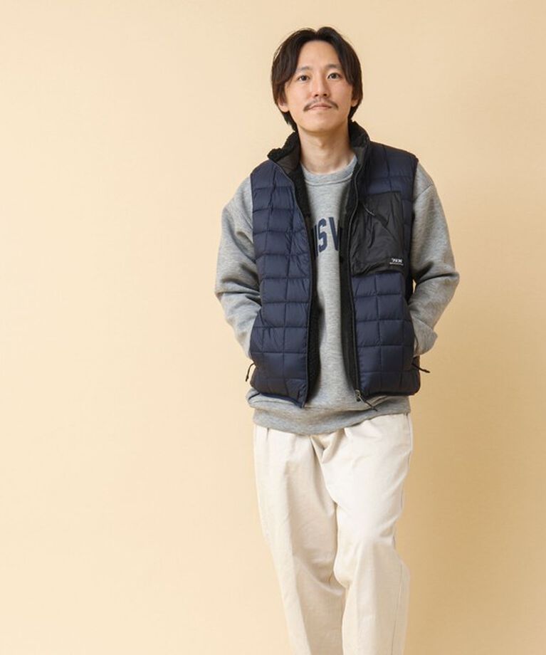 NOLLEY'S goodman「【TAION/タイオン】《配色別注》リバーシブル ボア×ダウンベスト 24AW」|ダウンベスト・ベスト|