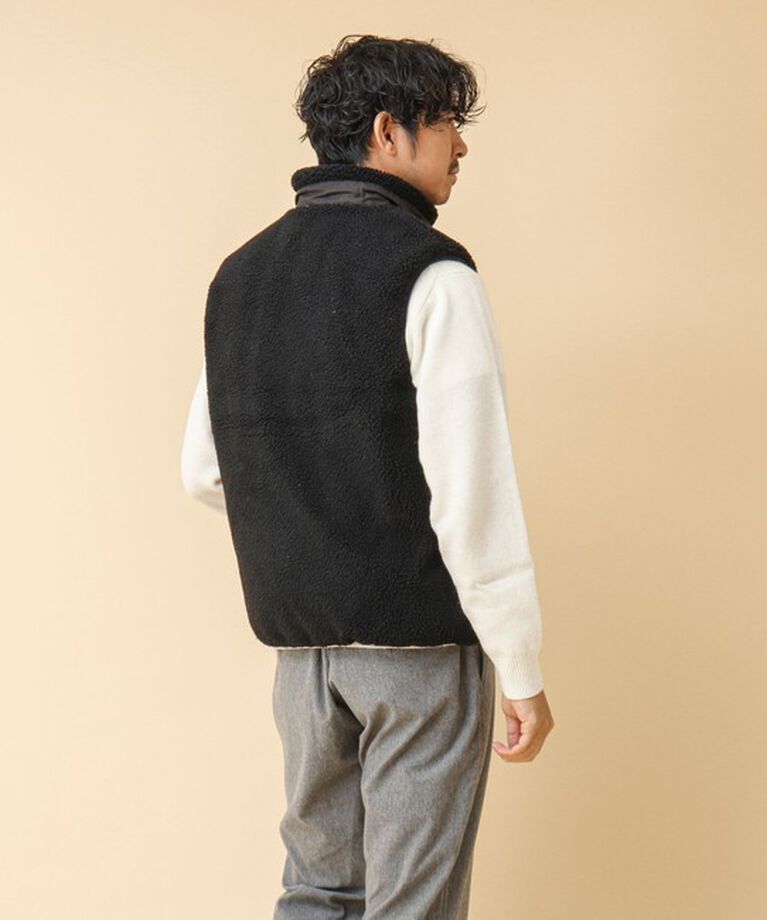 NOLLEY'S goodman「【TAION/タイオン】《配色別注》リバーシブル ボア×ダウンベスト 24AW」|ダウンベスト・ベスト|
