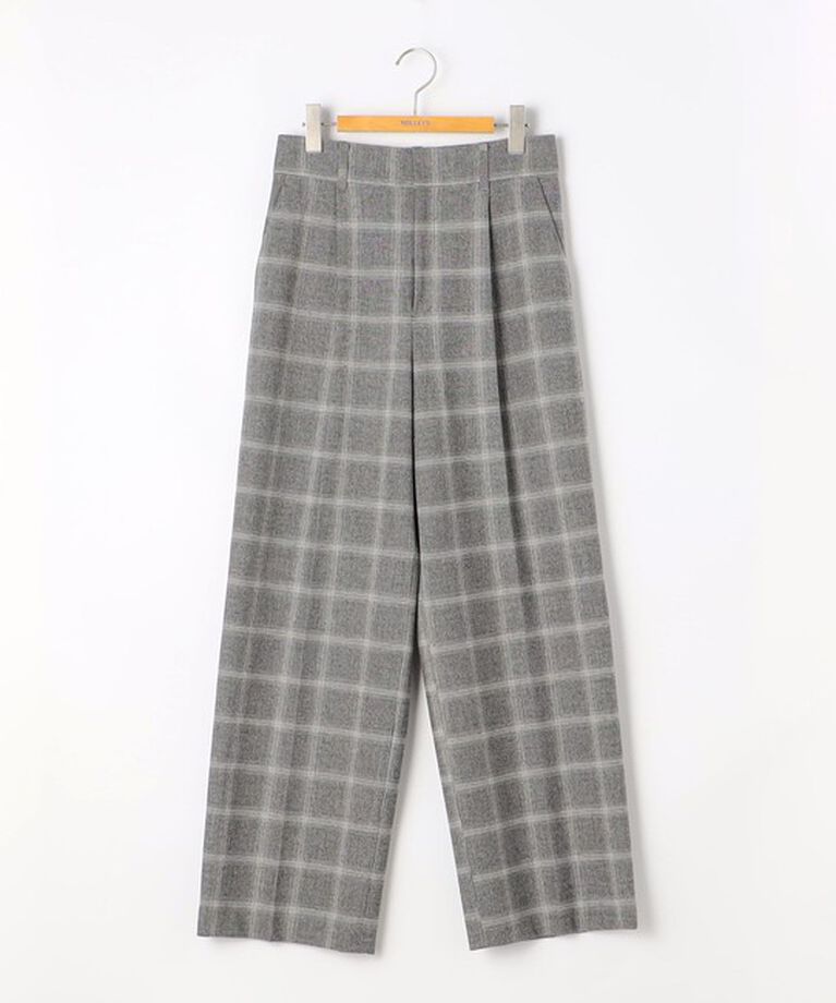 NOLLEY'S「◇【WEB限定】ウォッシャブル両面起毛チェックタックワイドパンツ」|その他|