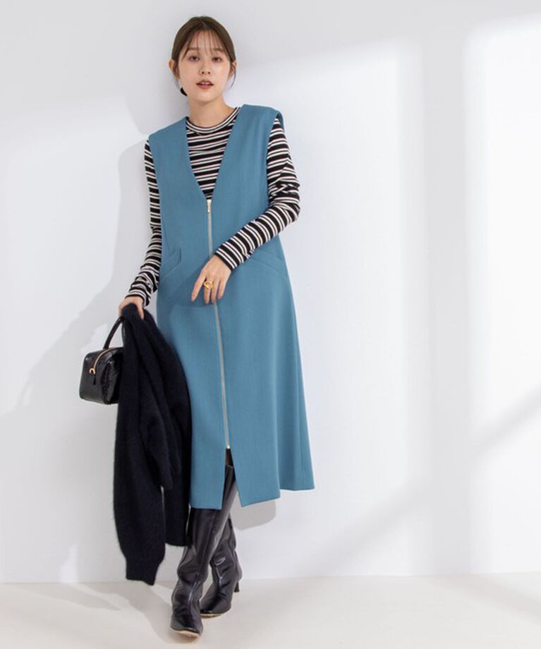 NOLLEY'S「◇【WEB限定カラーあり】ウォッシャブル前ジップジャンパースカート」|ワンピース|